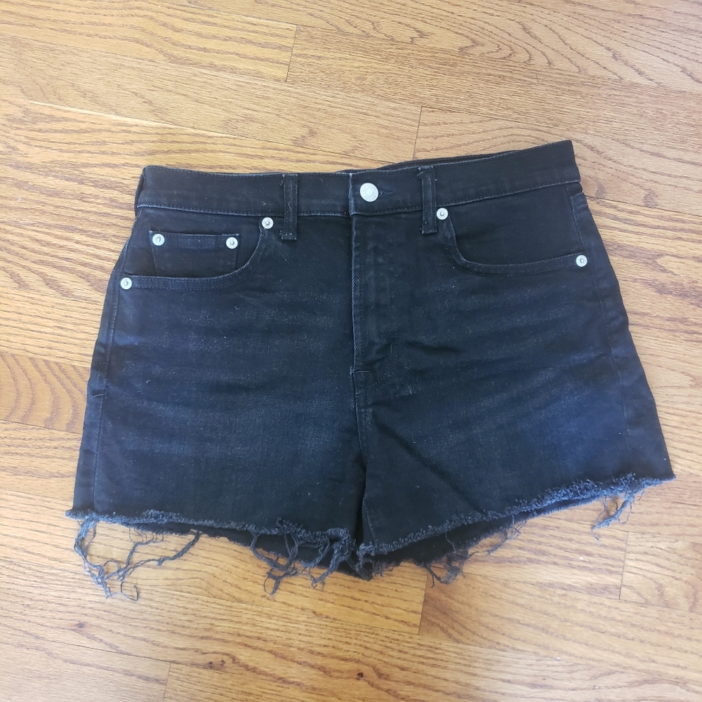 Gap Denim Black Cutoff Denim Jean Shorts